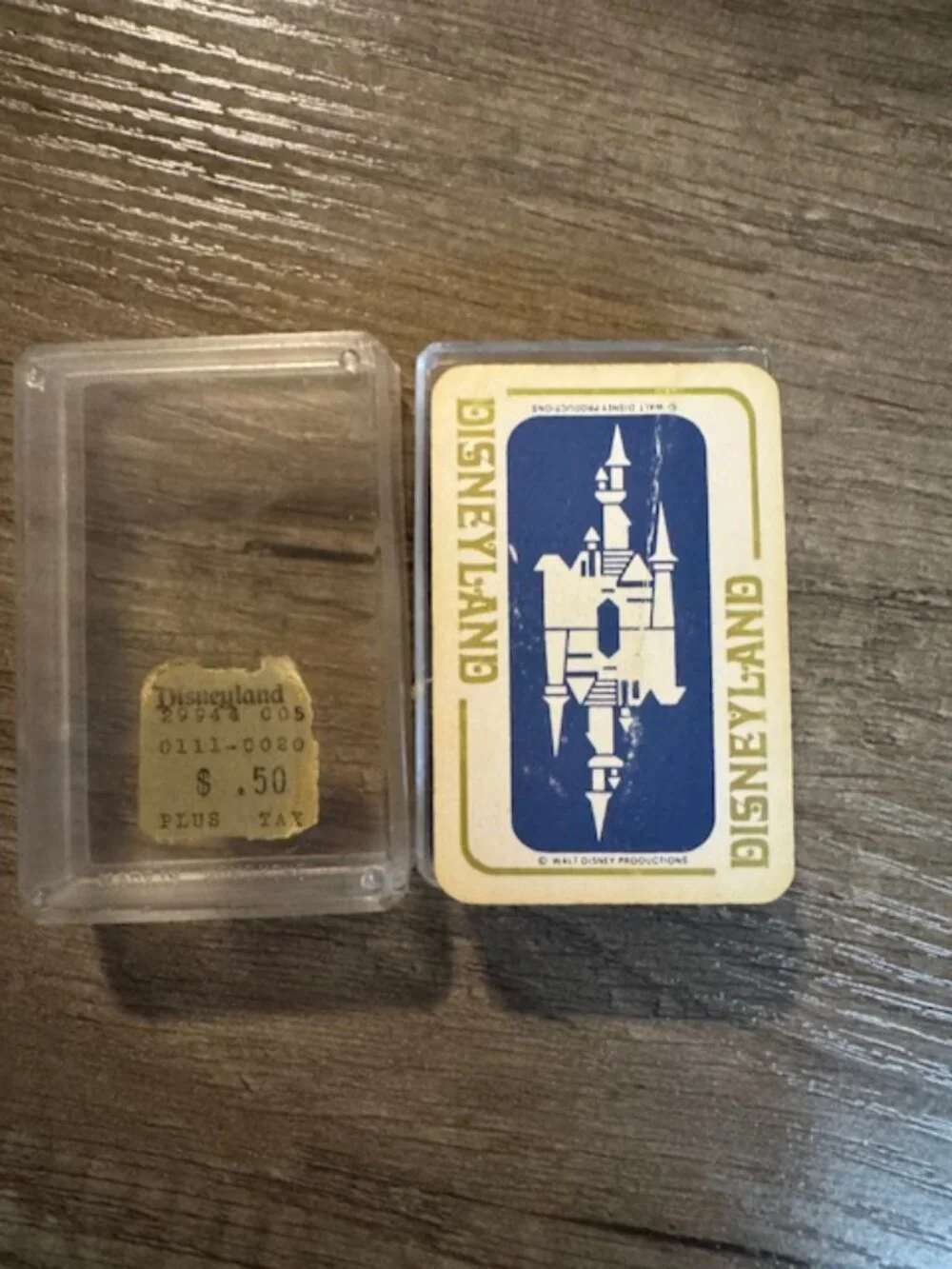 Vintage Disneyland Mini Playing Cards • 1960s WDP • Original Case/Price Sticker - Picture 4 of 4